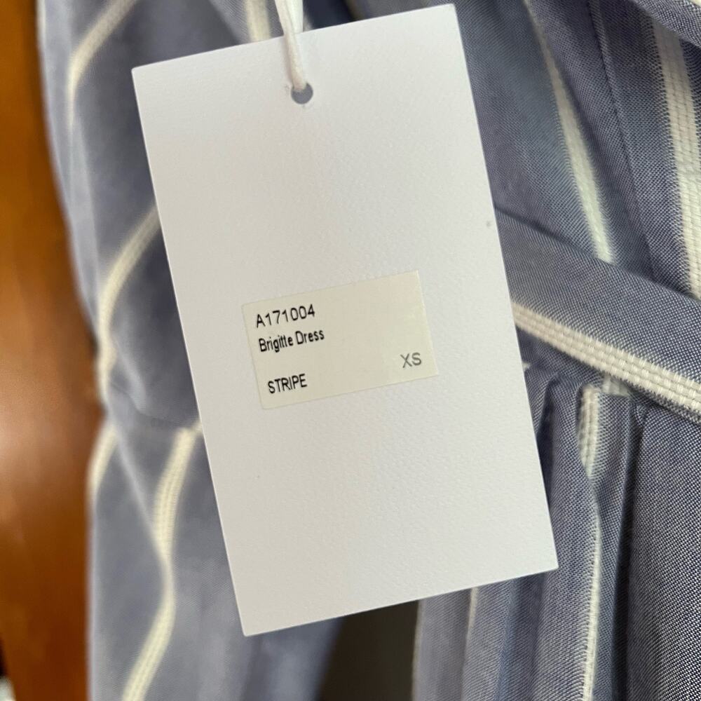 Auteur Revolve Linda Dress Off the Shoulder A-Line Striped Women's Size XS NWT - Picture 10 of 10